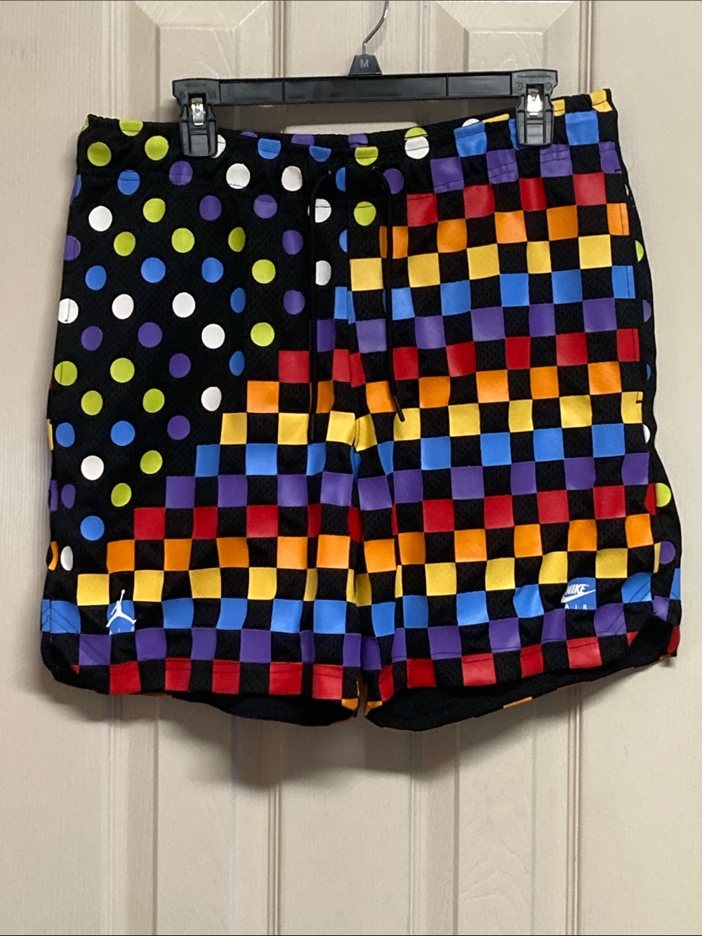 Nike Air Jordan Retro 3 AOP Shorts Black Multicolor Sz M
